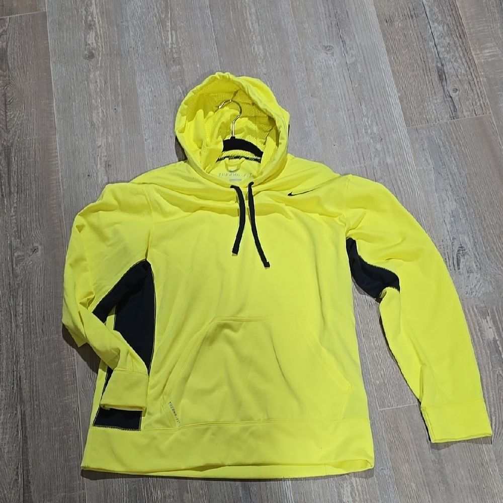 Nike Men's Yellow Hoodie